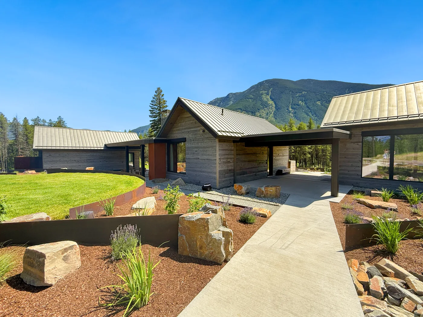 Exterior architectural detail at Halfmoon Camp