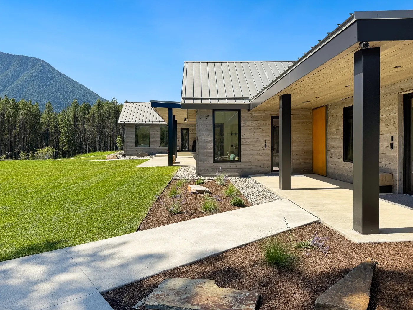 Landscaped grounds surrounding the Halfmoon Camp estate