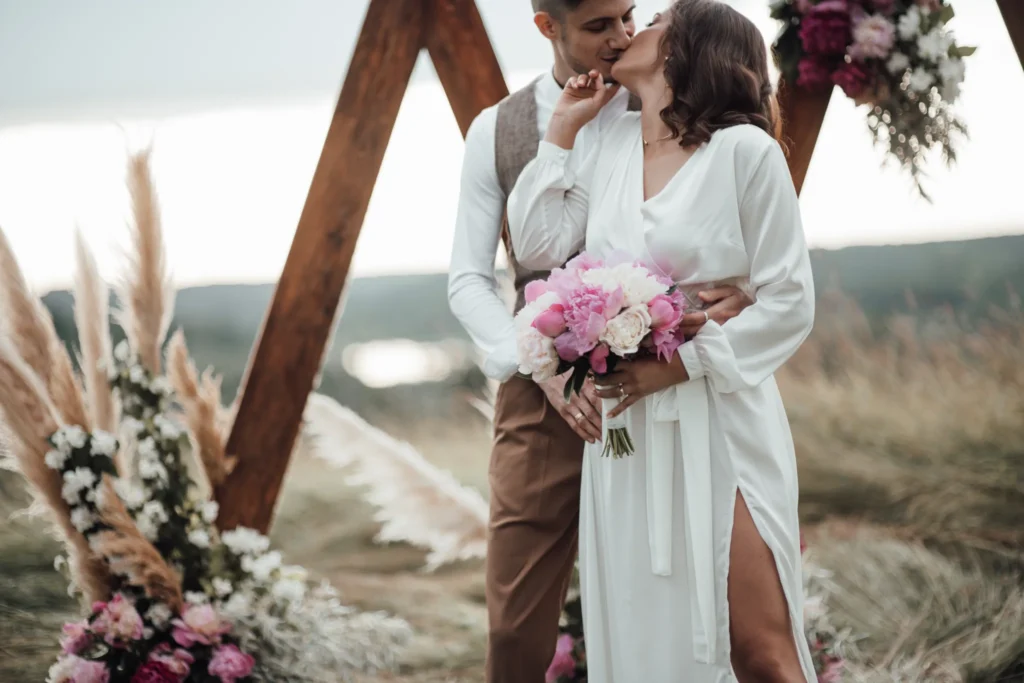 A wedding celebration at Halfmoon Camp